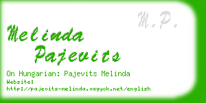 melinda pajevits business card